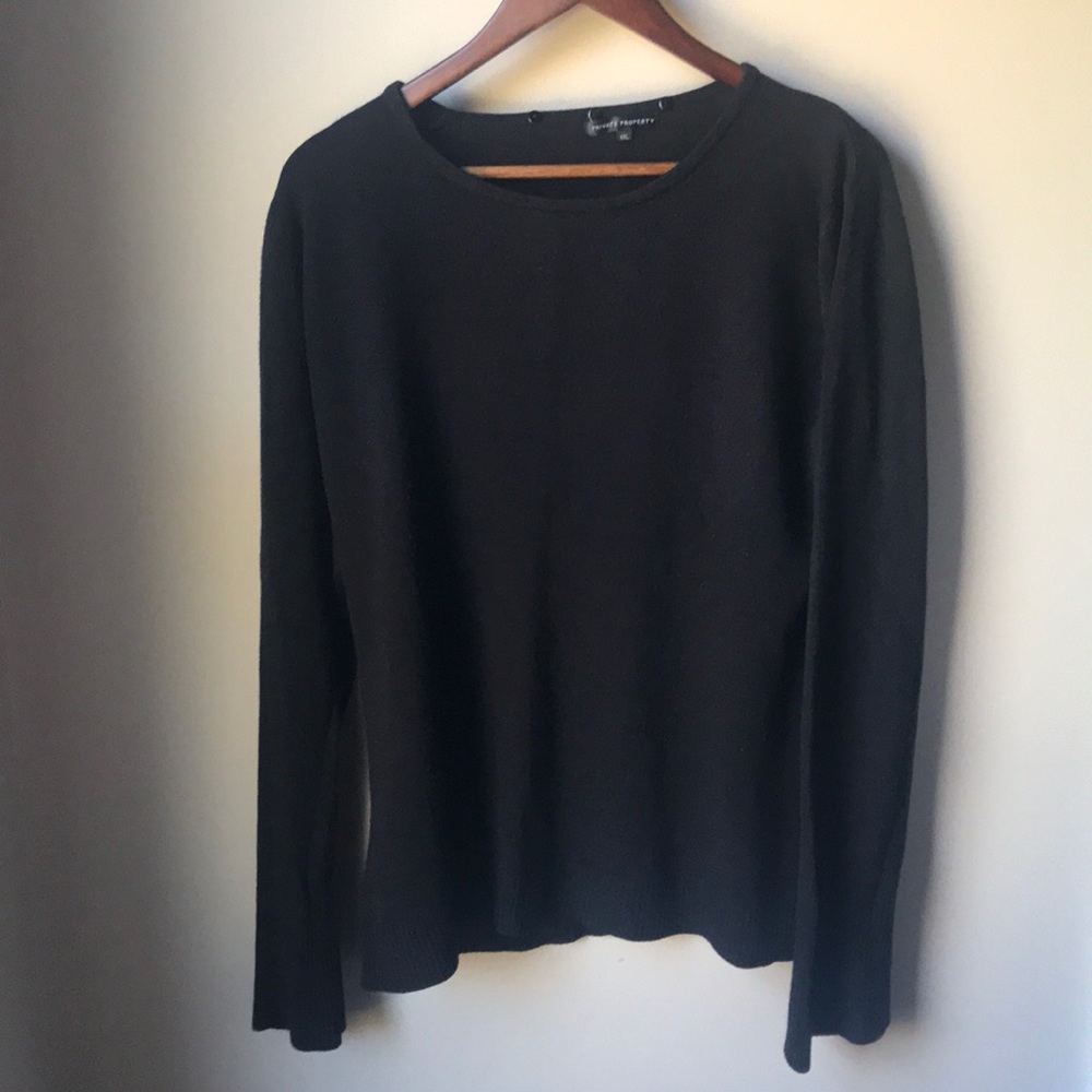Black Acrylic Sweater by Private Property